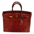 Hermès Birkin 40 Cuir Alligator Rouge