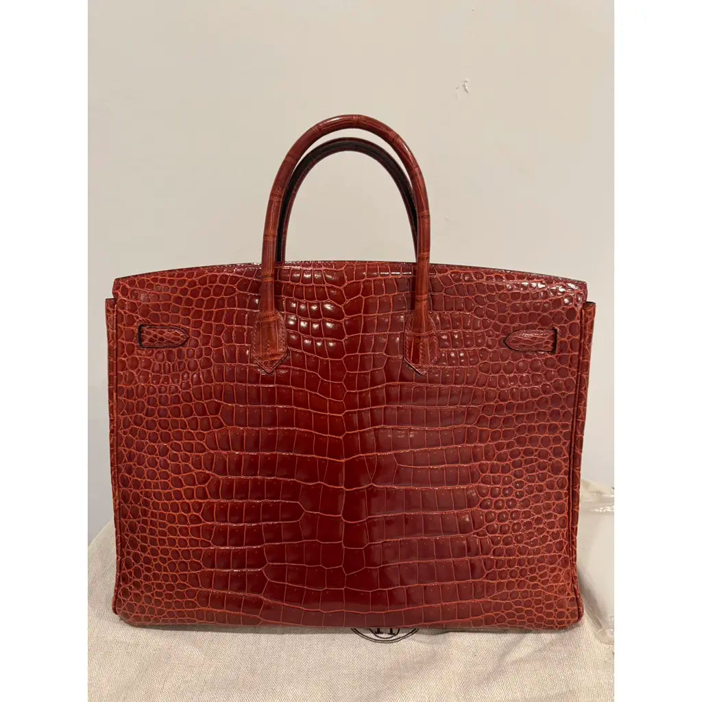 Hermès Birkin 40 Cuir Alligator Rouge