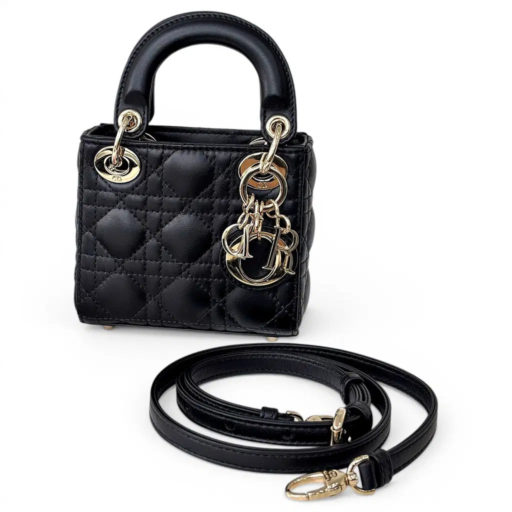Sac à mains en cuir Dior